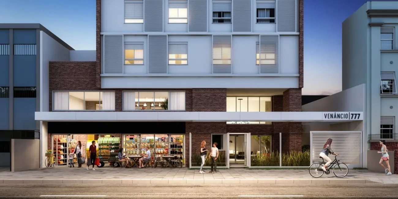 Foto 3 de Loft / Flat com 1 quarto à venda, 33m2 em Bom Fim, Porto Alegre - RS