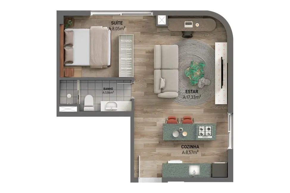 Apartamento com 2 quartos à venda, 93m2 em Moinhos de Vento, Porto Alegre - RS - imagem 3 Foto 3 de Apartamento com 2 quartos à venda, 93m2 em Moinhos de Vento, Porto Alegre - RS