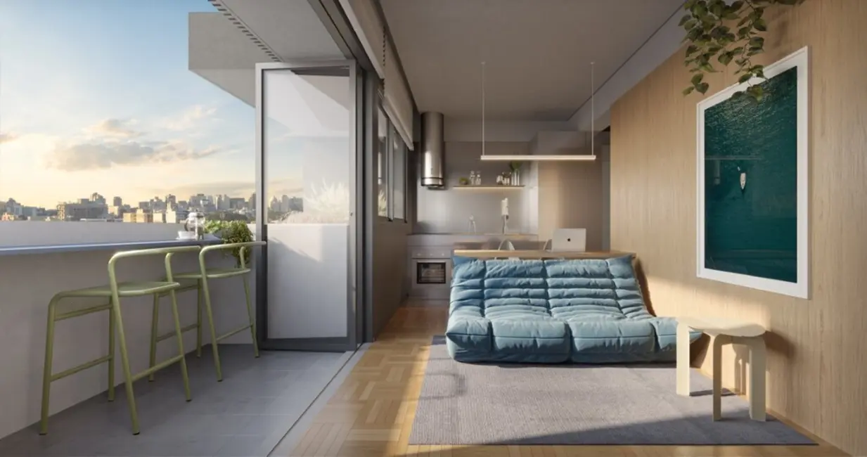 Apartamento com 1 quarto à venda, 38m2 em Menino Deus, Porto Alegre - RS - imagem 9 Foto 9 de Apartamento com 1 quarto à venda, 38m2 em Menino Deus, Porto Alegre - RS