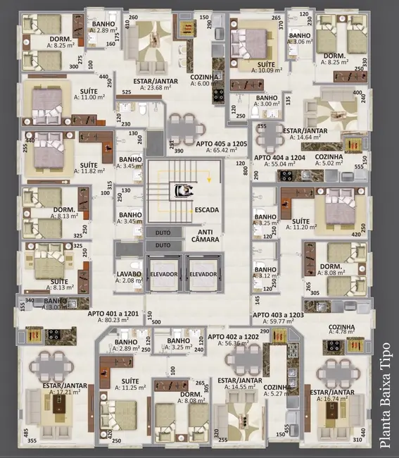 Apartamento com 2 quartos à venda, 86m2 em Capao Da Canoa - RS - imagem 6 Foto 6 de Apartamento com 2 quartos à venda, 86m2 em Capao Da Canoa - RS