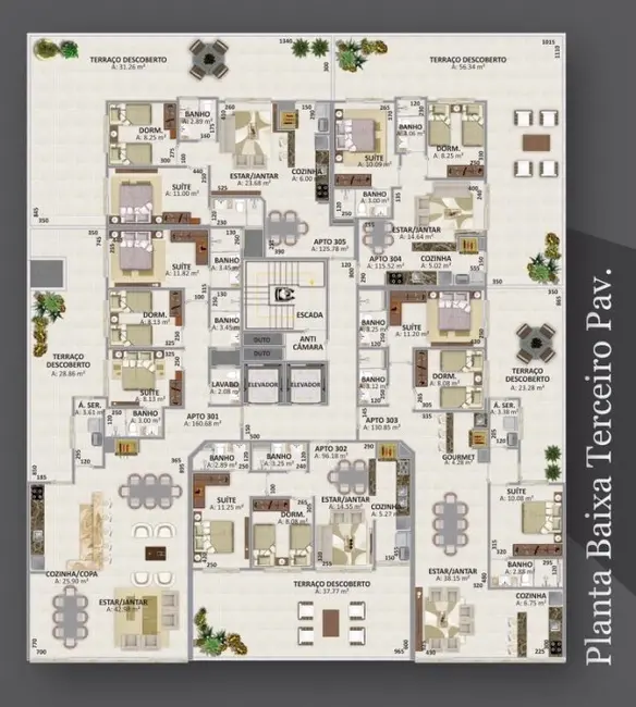 Apartamento com 2 quartos à venda, 86m2 em Capao Da Canoa - RS - imagem 5 Foto 5 de Apartamento com 2 quartos à venda, 86m2 em Capao Da Canoa - RS