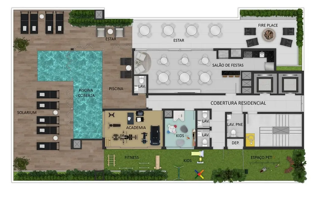 Apartamento com 3 quartos à venda, 95m2 em Capao Da Canoa - RS - imagem 3 Foto 3 de Apartamento com 3 quartos à venda, 95m2 em Capao Da Canoa - RS