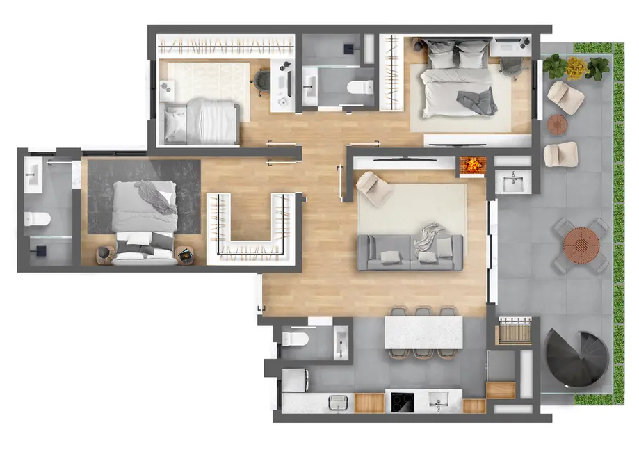 Foto 8 de Apartamento com 2 quartos à venda, 112m2 em Tristeza, Porto Alegre - RS