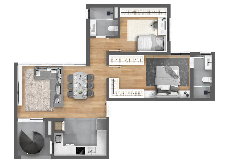 Foto 4 de Apartamento com 2 quartos à venda, 112m2 em Tristeza, Porto Alegre - RS