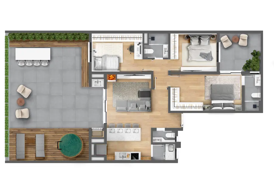 Foto 7 de Apartamento com 2 quartos à venda, 112m2 em Tristeza, Porto Alegre - RS