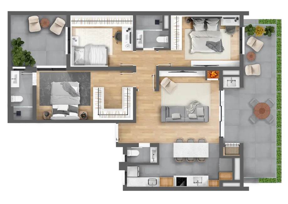 Foto 6 de Apartamento com 2 quartos à venda, 112m2 em Tristeza, Porto Alegre - RS