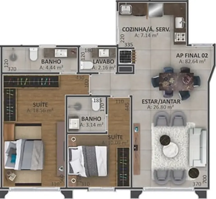 Foto 20 de Apartamento com 2 quartos à venda, 59m2 em Capao Da Canoa - RS