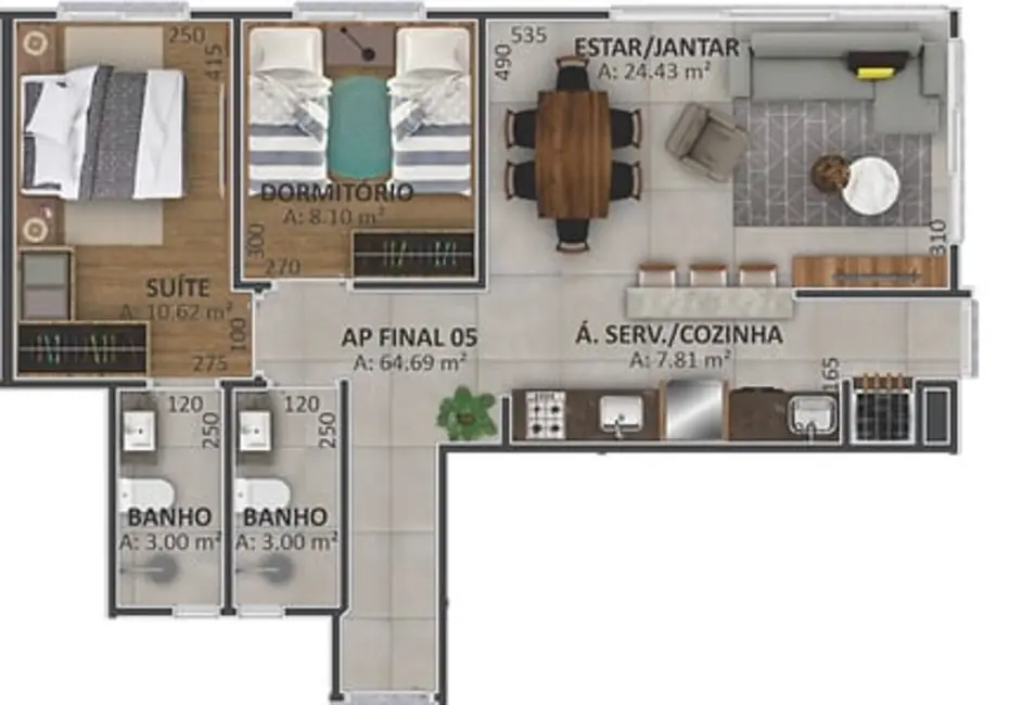 Foto 19 de Apartamento com 2 quartos à venda, 59m2 em Capao Da Canoa - RS