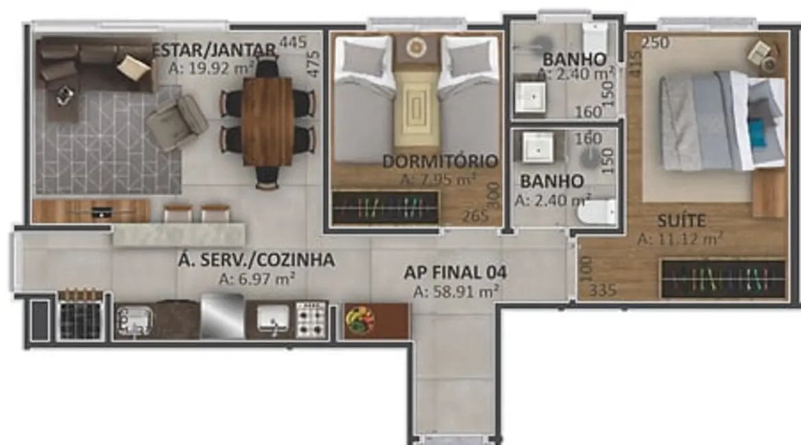 Foto 18 de Apartamento com 2 quartos à venda, 59m2 em Capao Da Canoa - RS