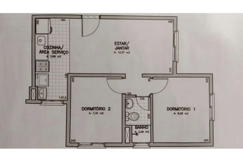Foto 7 de Apartamento com 2 quartos à venda, 44m2 em Jardim Carvalho, Porto Alegre - RS