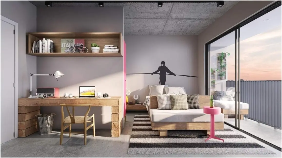 Foto 2 de Loft / Flat com 1 quarto à venda, 19m2 em Floresta, Porto Alegre - RS