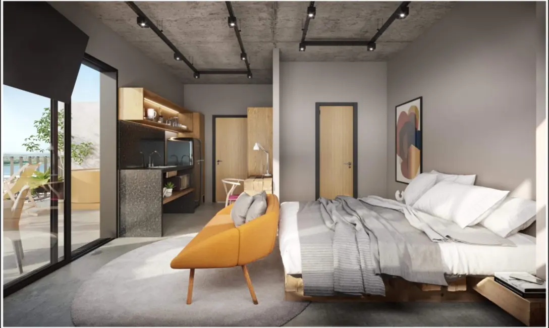 Foto 1 de Loft / Flat com 1 quarto à venda, 19m2 em Floresta, Porto Alegre - RS