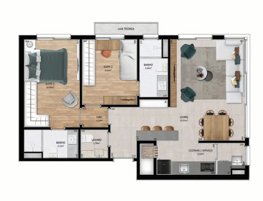 Foto 8 de Apartamento com 1 quarto à venda, 42m2 em Floresta, Porto Alegre - RS