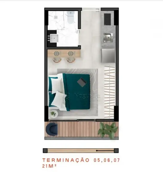 Foto 1 de Loft / Flat com 1 quarto à venda, 21m2 em Recife - PE