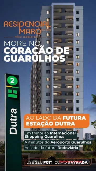 Apartamento com 2 quartos à venda, 46m2 em Guarulhos - SP - imagem 2 Foto 2 de Apartamento com 2 quartos à venda, 46m2 em Guarulhos - SP