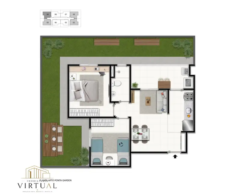 Foto 6 de Apartamento com 2 quartos à venda, 49m2 em Vila Ipiranga, Mogi Das Cruzes - SP
