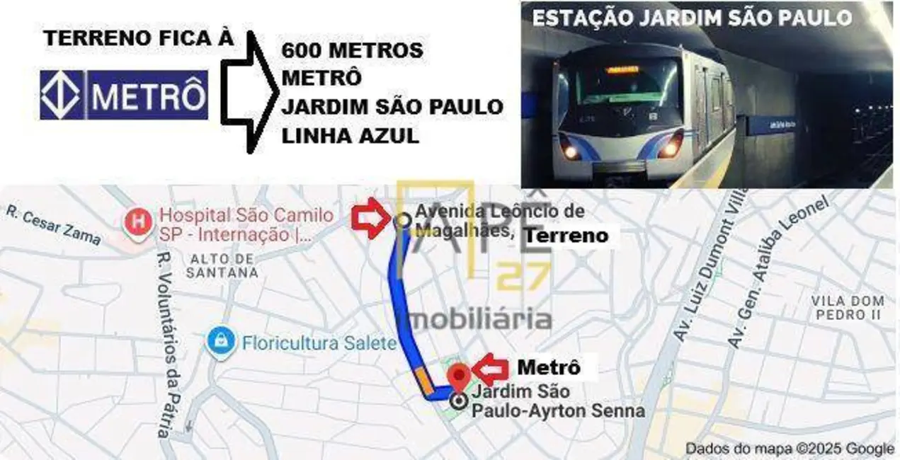 Foto 2 de Terreno / Lote à venda, 326m2 em Jardim São Paulo(Zona Norte), São Paulo - SP