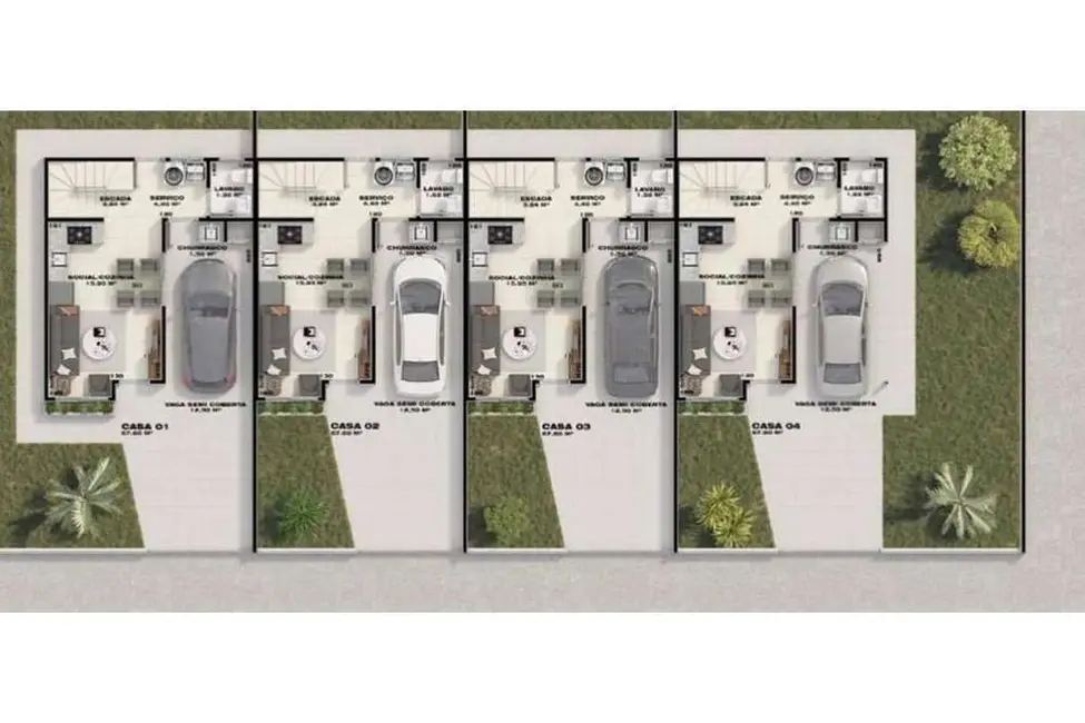 Foto 3 de Casa com 2 quartos à venda, 68m2 em Palhoca - SC