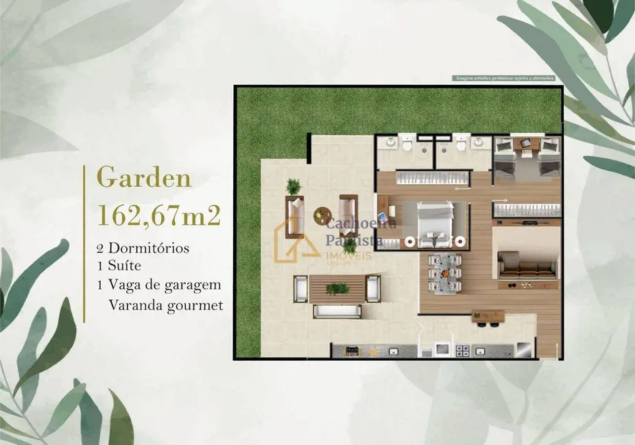 Foto 1 de Apartamento com 2 quartos à venda, 162m2 em Cachoeira Paulista - SP