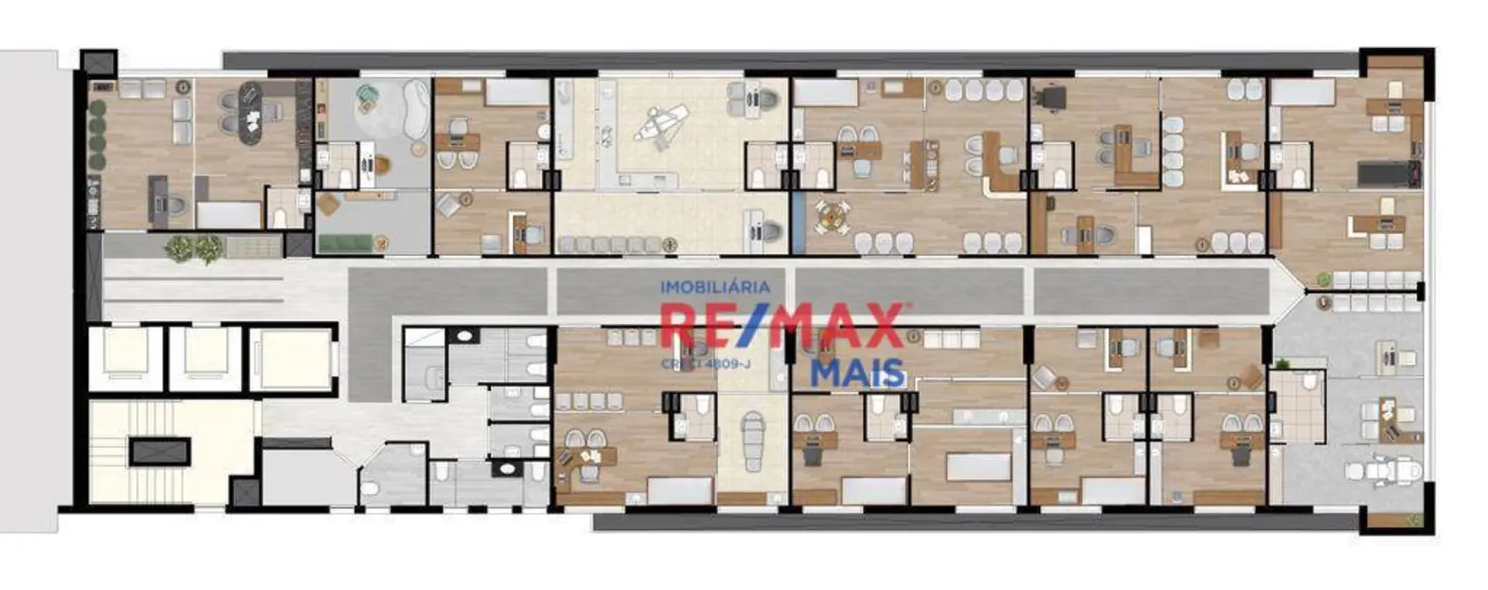 Foto 10 de Sala Comercial à venda, 68m2 em Centro, Curitiba - PR