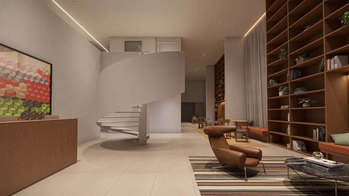 Foto 2 de Apartamento com 1 quarto à venda, 48m2 em Centro Cívico, Curitiba - PR