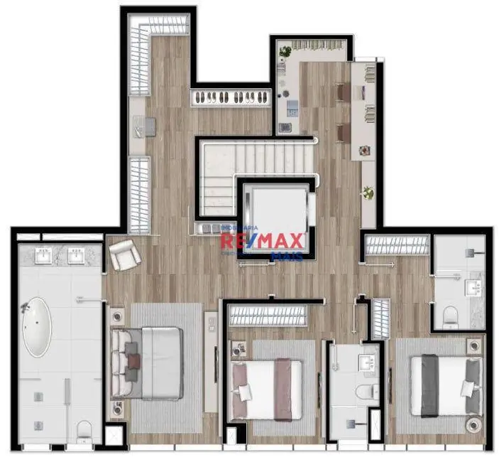 Foto 1 de Apartamento com 3 quartos à venda, 394m2 em Cabral, Curitiba - PR