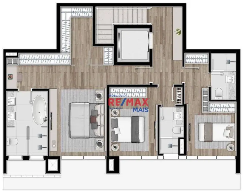 Foto 5 de Apartamento com 3 quartos à venda, 394m2 em Cabral, Curitiba - PR