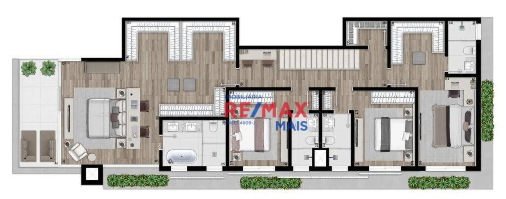 Foto 4 de Apartamento com 3 quartos à venda, 175m2 em Batel, Curitiba - PR