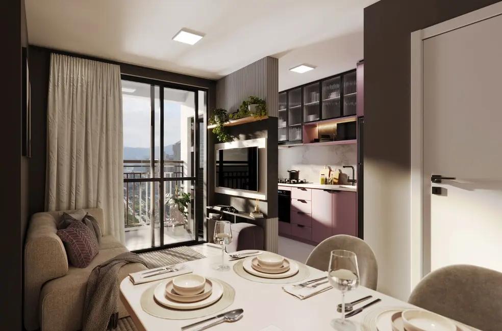 Foto 2 de Apartamento com 2 quartos à venda, 50m2 em Centro, Curitiba - PR