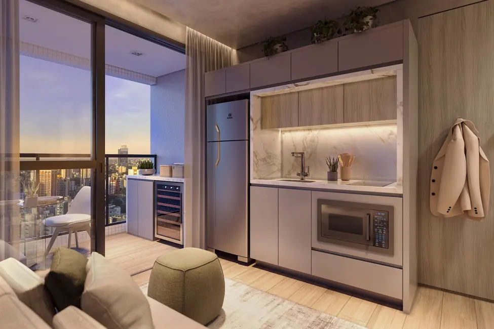 Foto 5 de Apartamento com 2 quartos à venda, 49m2 em Centro, Curitiba - PR