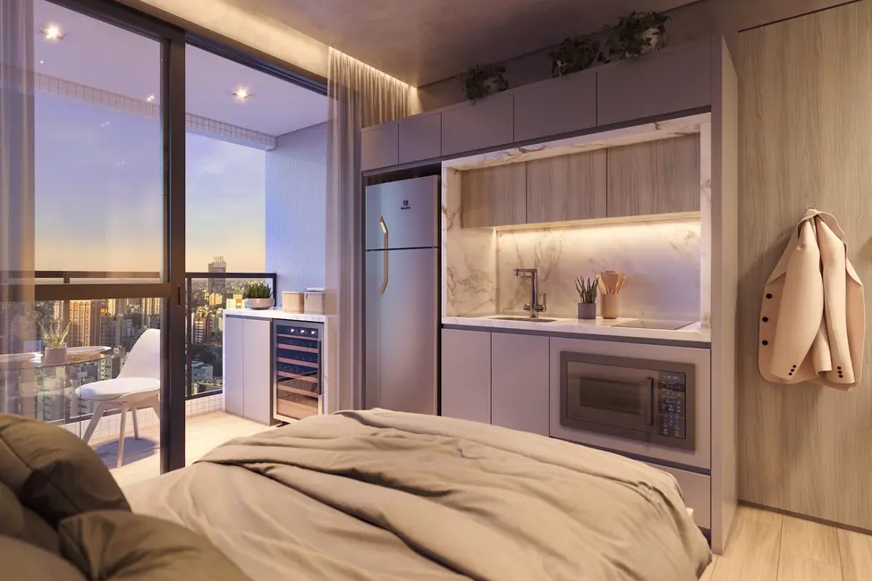 Foto 6 de Apartamento com 2 quartos à venda, 54m2 em Centro, Curitiba - PR