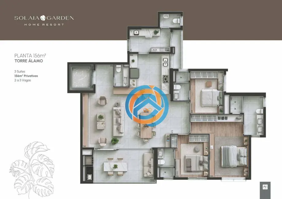 Foto 2 de Apartamento com 3 quartos à venda, 238m2 em Mossunguê, Curitiba - PR