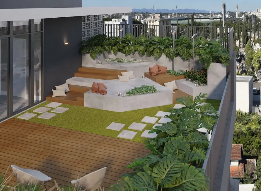 Apartamento com 2 quartos à venda, 55m2 em Alto da Glória, Curitiba - PR - imagem 2 Foto 2 de Apartamento com 2 quartos à venda, 55m2 em Alto da Glória, Curitiba - PR