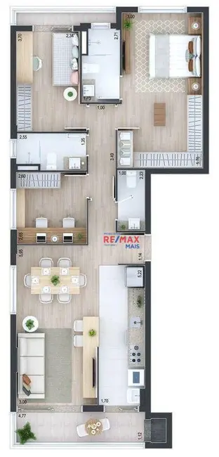 Foto 2 de Apartamento com 3 quartos à venda, 284m2 em Cabral, Curitiba - PR