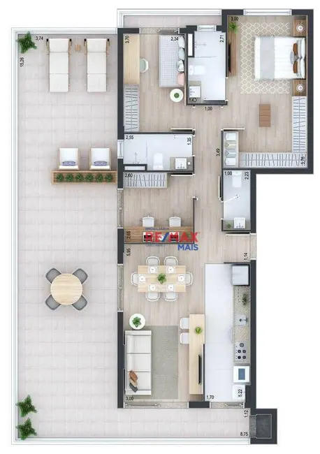 Foto 5 de Apartamento com 3 quartos à venda, 284m2 em Cabral, Curitiba - PR