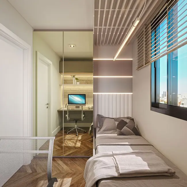 Foto 3 de Apartamento com 1 quarto à venda, 32m2 em Portão, Curitiba - PR