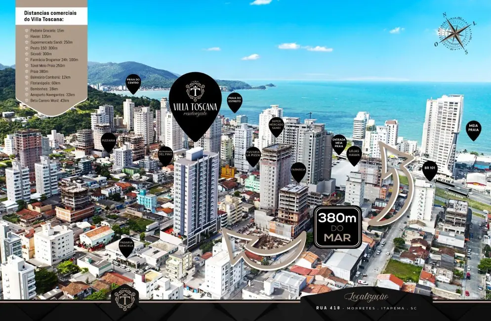 Apartamento com 2 quartos à venda, 69m2 em Itapema - SC - imagem 4 Foto 4 de Apartamento com 2 quartos à venda, 69m2 em Itapema - SC