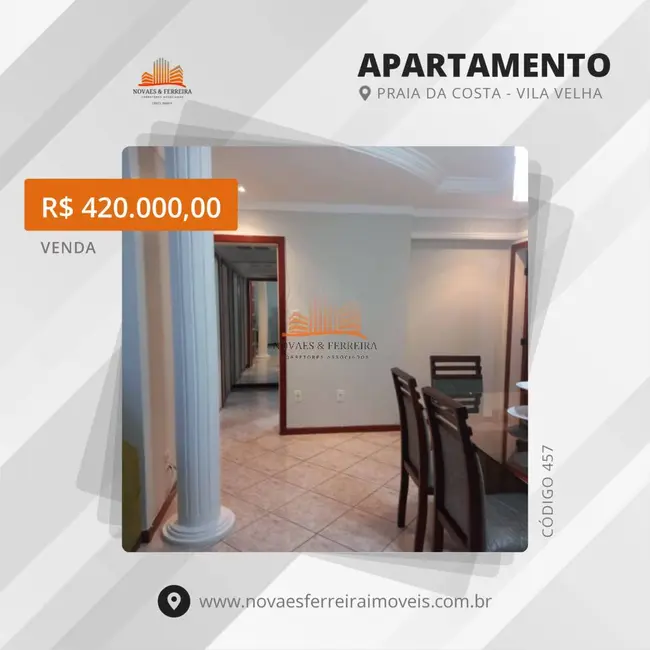 Foto 1 de Apartamento com 3 quartos à venda em Praia da Costa, Vila Velha - ES