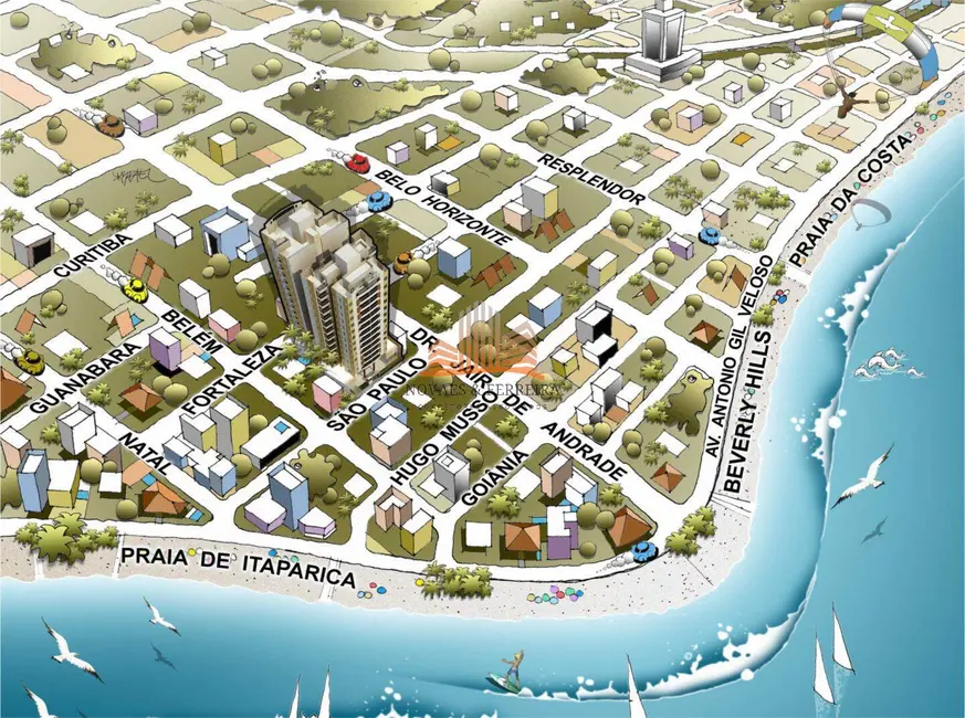 Apartamento com 3 quartos à venda, 98m2 em Itapuã, Vila Velha - ES - imagem 6 Foto 6 de Apartamento com 3 quartos à venda, 98m2 em Itapuã, Vila Velha - ES