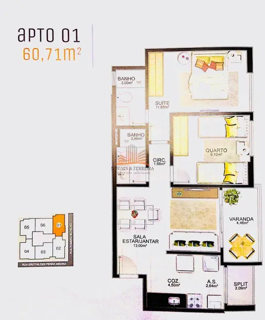 Foto 2 de Apartamento com 2 quartos à venda, 65m2 em Praia da Costa, Vila Velha - ES