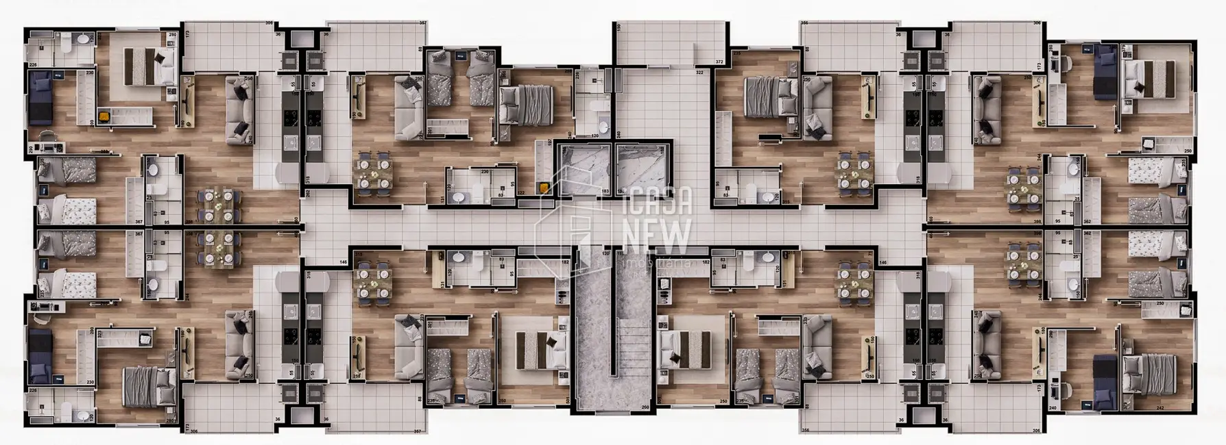 Foto 38 de Apartamento com 3 quartos à venda, 64m2 em Campo Comprido, Curitiba - PR