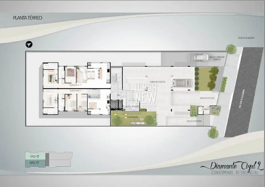 Apartamento com 3 quartos à venda, 75m2 em Centro, Pinhais - PR - imagem 2 Foto 2 de Apartamento com 3 quartos à venda, 75m2 em Centro, Pinhais - PR