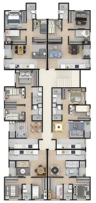 Foto 9 de Apartamento com 3 quartos à venda, 53m2 em Tingui, Curitiba - PR