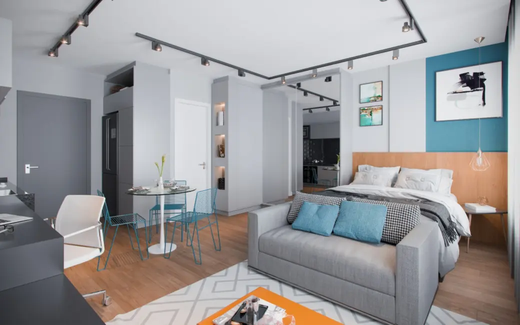 Foto 4 de Loft / Flat com 1 quarto à venda, 30m2 em Centro, Curitiba - PR