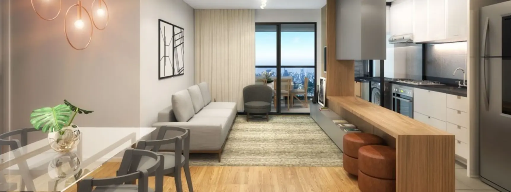 Foto 3 de Apartamento com 3 quartos à venda, 86m2 em Cabral, Curitiba - PR