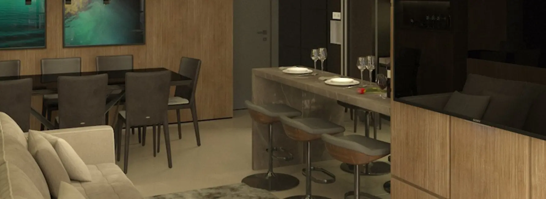 Foto 6 de Apartamento com 3 quartos à venda, 85m2 em Cabral, Curitiba - PR