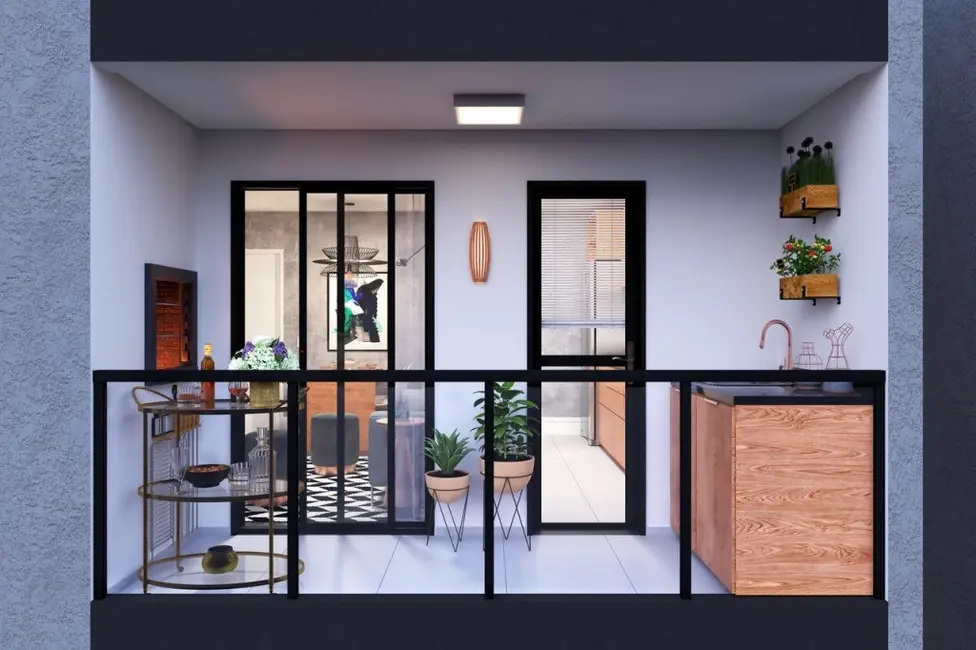 Foto 4 de Apartamento com 2 quartos à venda, 51m2 em Capão Raso, Curitiba - PR