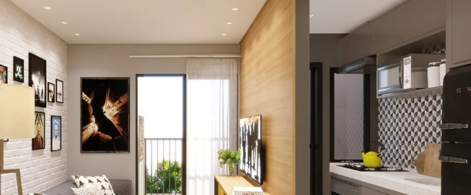 Foto 5 de Apartamento com 2 quartos à venda, 59m2 em Cidade Industrial, Curitiba - PR