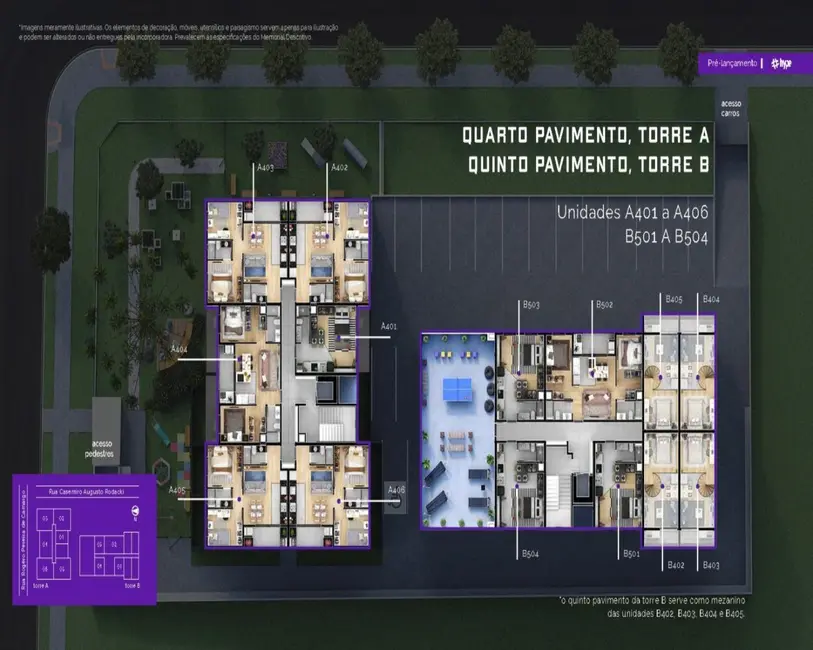 Foto 3 de Apartamento com 2 quartos à venda, 55m2 em Campo Comprido, Curitiba - PR