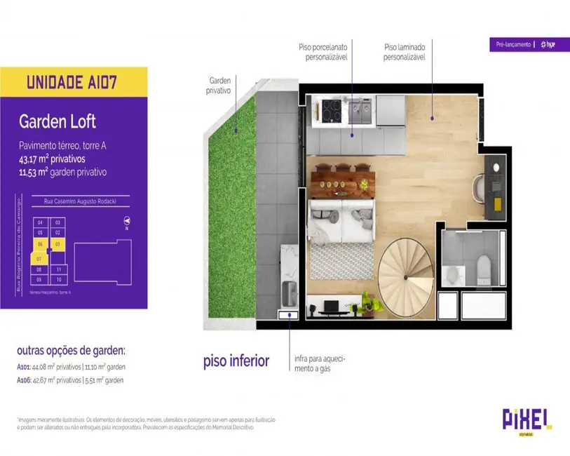 Foto 3 de Apartamento com 1 quarto à venda, 55m2 em Campo Comprido, Curitiba - PR